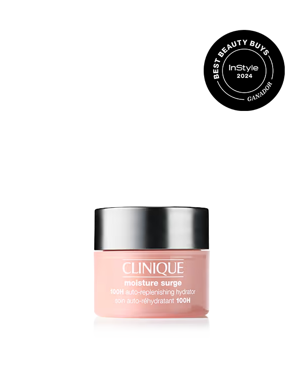 Crema Hidratante en Gel Moisture Surge™️ 100H, Nuestro hidratante favorito, fórmula crema en gel sin aceite con biofermento de aloe y ácido hialurónico para una hidratación que dura 100 horas.