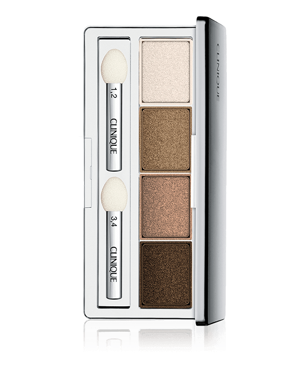 All About Shadow™ Quad, Beneficios Sombra para ojos en una paleta versátil.Crea una amplia gama de looks, de naturales a dramáticos. Lujosa y de larga duración.